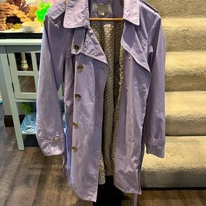 Purple Michael Kors Trenchcoat.